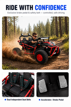 Lurend Kids Ride-On Off-Road UTV – 2-Seater Electric Ride-On for Kids 6+