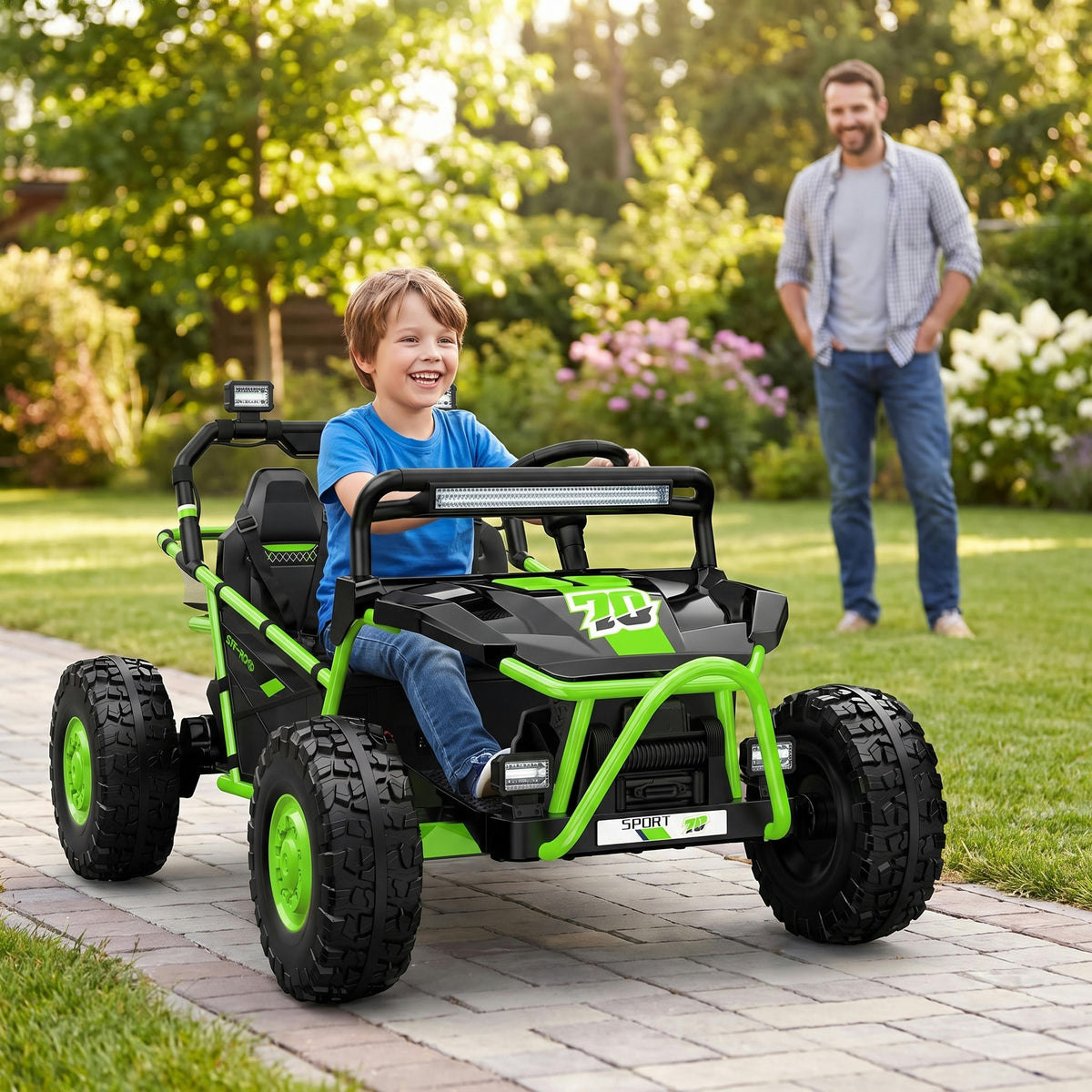 Lurend Kids Ride-On Off-Road UTV – 2-Seater Electric Ride-On for Kids 6+